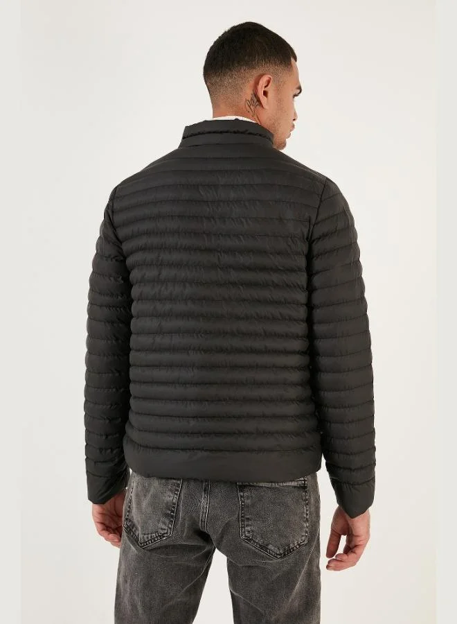 Buratti  Buratti Water Repellent Slim Fit Pocketed Stand Collar Puffer Jacket Men's JACKET 649010 for Men | Best Price UAE