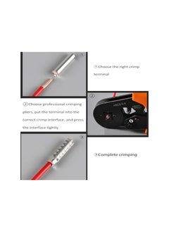 The Bros 600 Piece Wire Sleeve Terminal Kit, Tinned Copper Crimp Connector Awg 22-10, 7 Sets of Terminal Connector Wire Sleeves, Non-Insulated Sleeve Pin Wire Terminal Assembly Kit  - Image 4