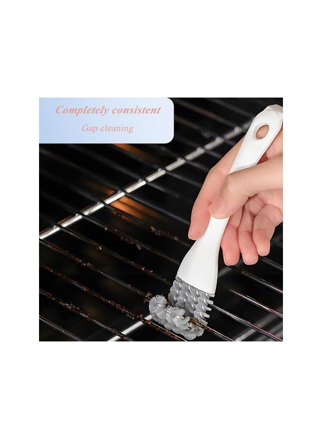 promass Multifunctional Kitchen cleaning brush, 2-in-1 Cleaning Tools for Stove, Sink, Countertop, Grills & Gaps, Tough Materials Scrubber with Ergonomic Handle for kitchen cleaning （4 pack） - Image 4