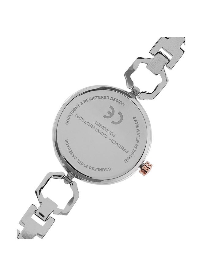 French Connection 28mm Women's Quartz Watch with Silver Dial - Image 4
