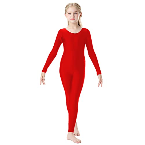 OVIGILY Girls Kids Long Sleeve Dance Unitard Bodysuits Full Body Leotard for Ballet,Gymnastics,Performance,Costumes - Image 2