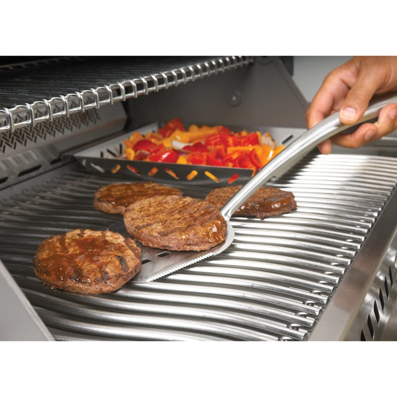 Napoleon PRO Spatula - Stainless Steel, Oversized Head, Integrated Bottle Opener, Serrated Edge for Slicing and Trimming - Image 3