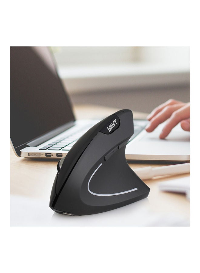 NIBEMINENT 2.4G Wireless Vertical Optical Mouse With USB Receiver Black - Image 3