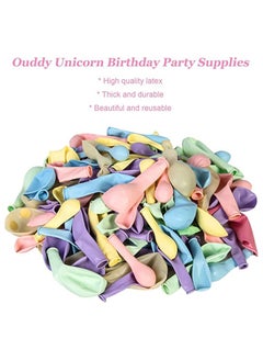 KASTWAVE 147 Pcs Unicorn Birthday Balloons Arch Garland Kit 40 Unicorn Balloon Pink Purple Blue Confetti Balloons Birthday Banner 8 Tools for Girls Unicorn Birthday Party Decorations Baby Shower  - Image 5