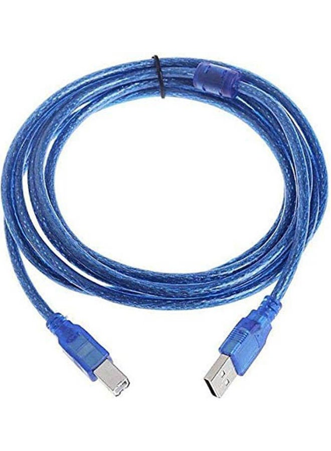 3M -Usb 2 0 A To B Male Adapter 480Mbps Data Cable For Epson Canon Hp Printer Scanner Lot Blue - Image 1