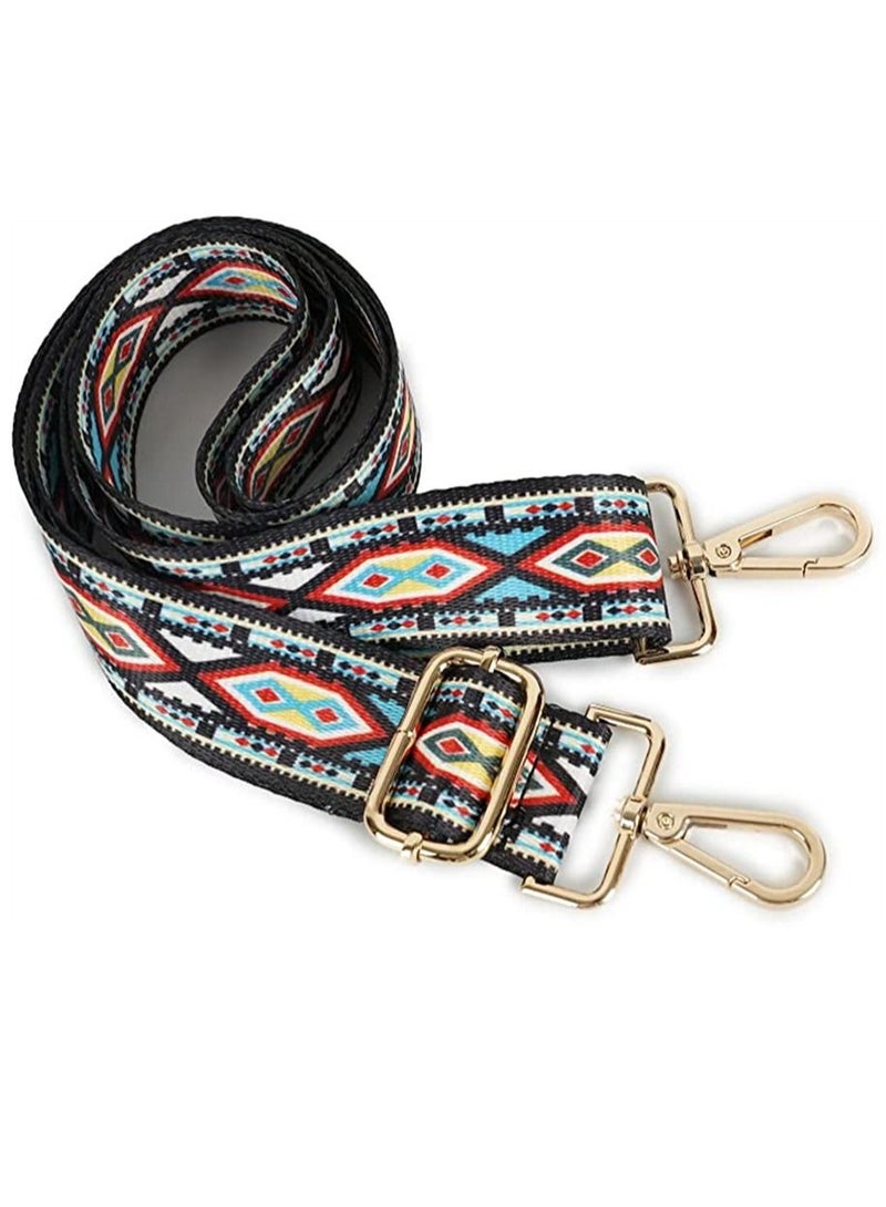 SYOSI Bag Shoulder Strap Women's Crossbody Shoulder Bag Strap Adjustable Leopard Guitar Strap Ribbon Long Shoulder Belt Women's Bag Accessories Replacement Belt Crossbody Belt Ethnic Style Bandwidth Bag  - Image 2