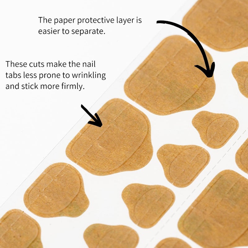 Sun&Beam Nails Adhesive Tabs 25 Sheets for Press On False Nail Gel Glue Double Sided Stickers Waterproof Transparent Strong Sticky (25 Sheets/600 Pcs) (for feet 25 Sheets (600 pcs)) Modern look - Image 4