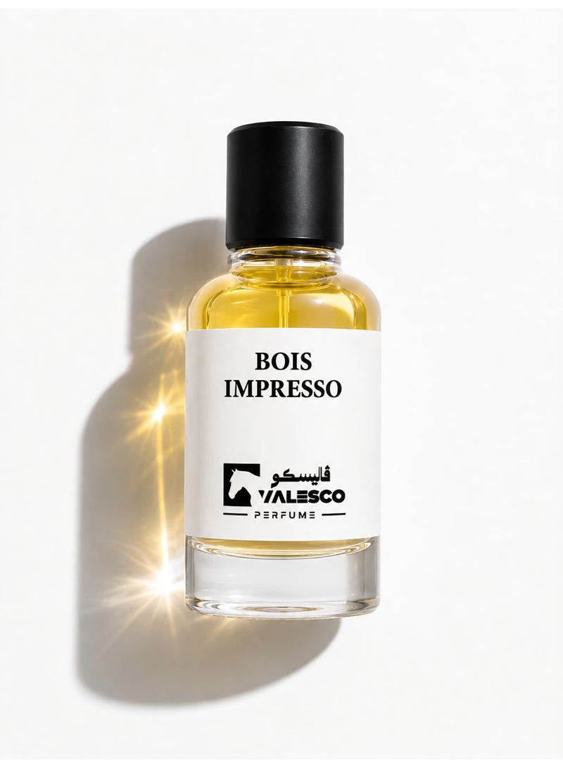 VALESCO BOIS IMPRESSO Extrait de Parfum 50ml Unisex Long Lasting Woody Aromatic Perfume with Basil, Vetiver & Patchouli - Image 1