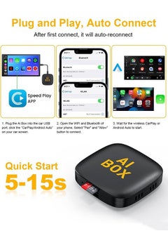 Wireless CarPlay Adaptor and Android Auto Wireless Adaptor - Magic Link CarPlay Ai Box-Support YouTube/TF Card/U Disk for Wired to Wireless CarPlay Dongle for OEM Wired CarPlay Cars Plug & Play - pzsku/ZA57B8CDC85808CA9551DZ/45/1741267364/d1dc3ffa-bc6b-4f27-92dd-c4bb4d2d6aa9