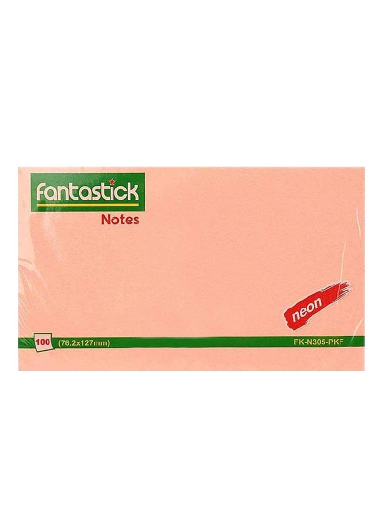 Fantastick 3-Piece Sticky Notes 3x5 Inch Size Pink - Image 2