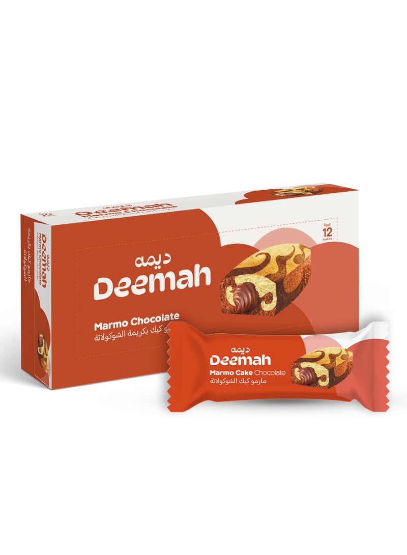 Deemah Marmo Cake with Chocolate Swirls 12x40g - Image 1
