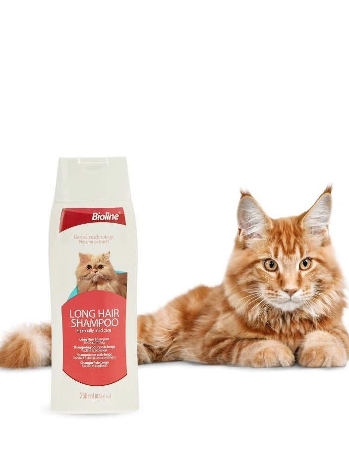 Bioline Long Hair Shampoo For Cats Mild Care 2X250ml - Image 2
