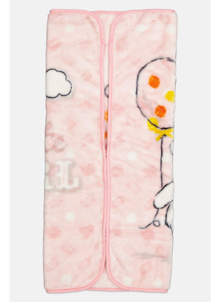 Disney baby Toddlers Girl Printed Blanket 80 x 90 cm, Multicolor  - Image 2