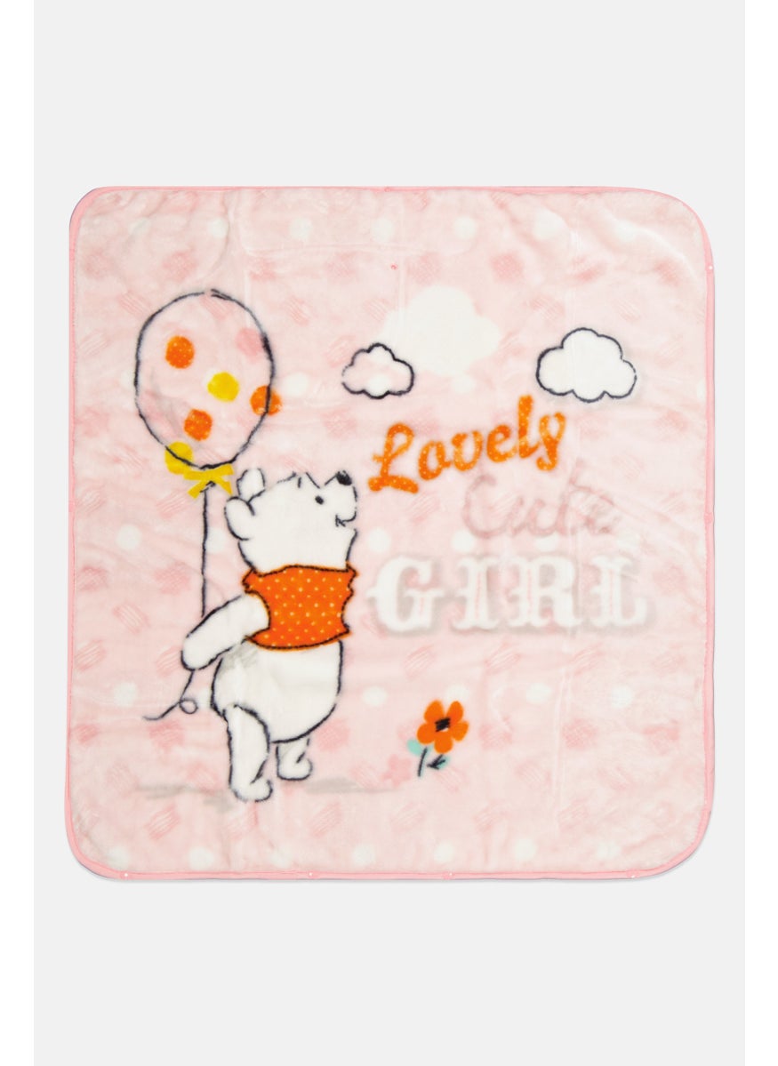 Disney baby Toddlers Girl Printed Blanket 80 x 90 cm, Multicolor  - Image 1