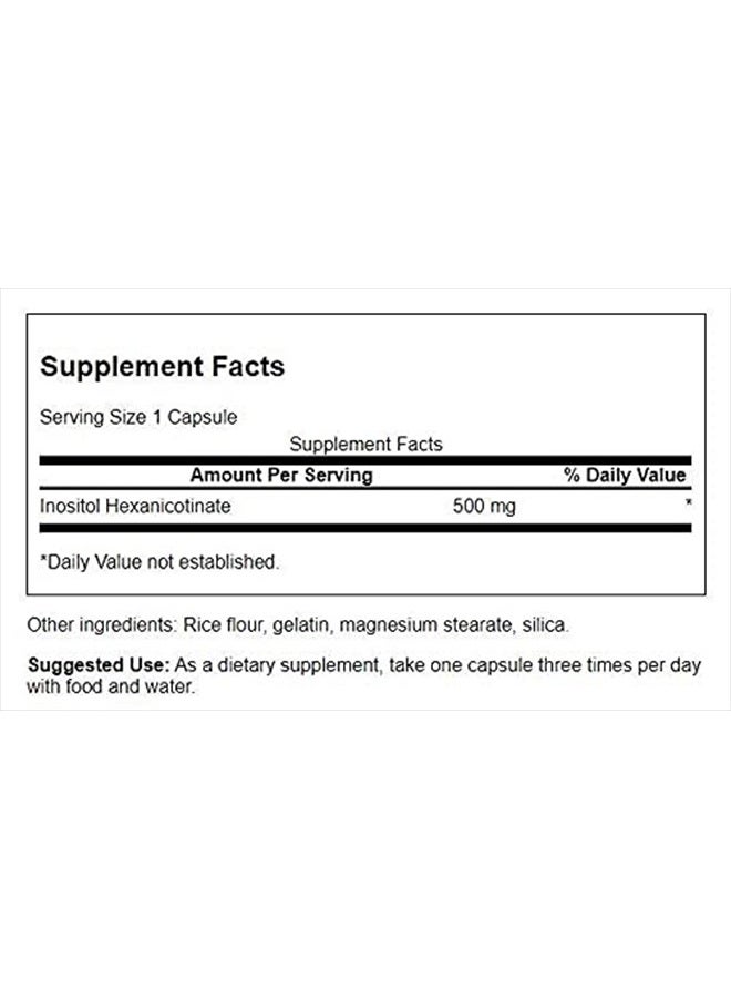 SWANSON Flush Free Niacin 500 Milligrams 240 Capsules - Image 2