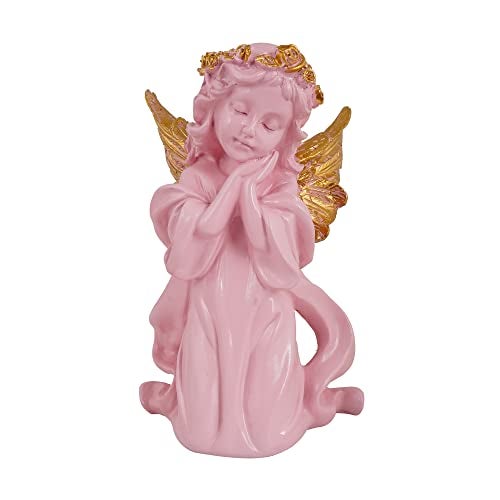 Zart Angel Girl Showpiece for Home Decor | Winged Fairy Statue for Shelves | Pink SG - Image 2