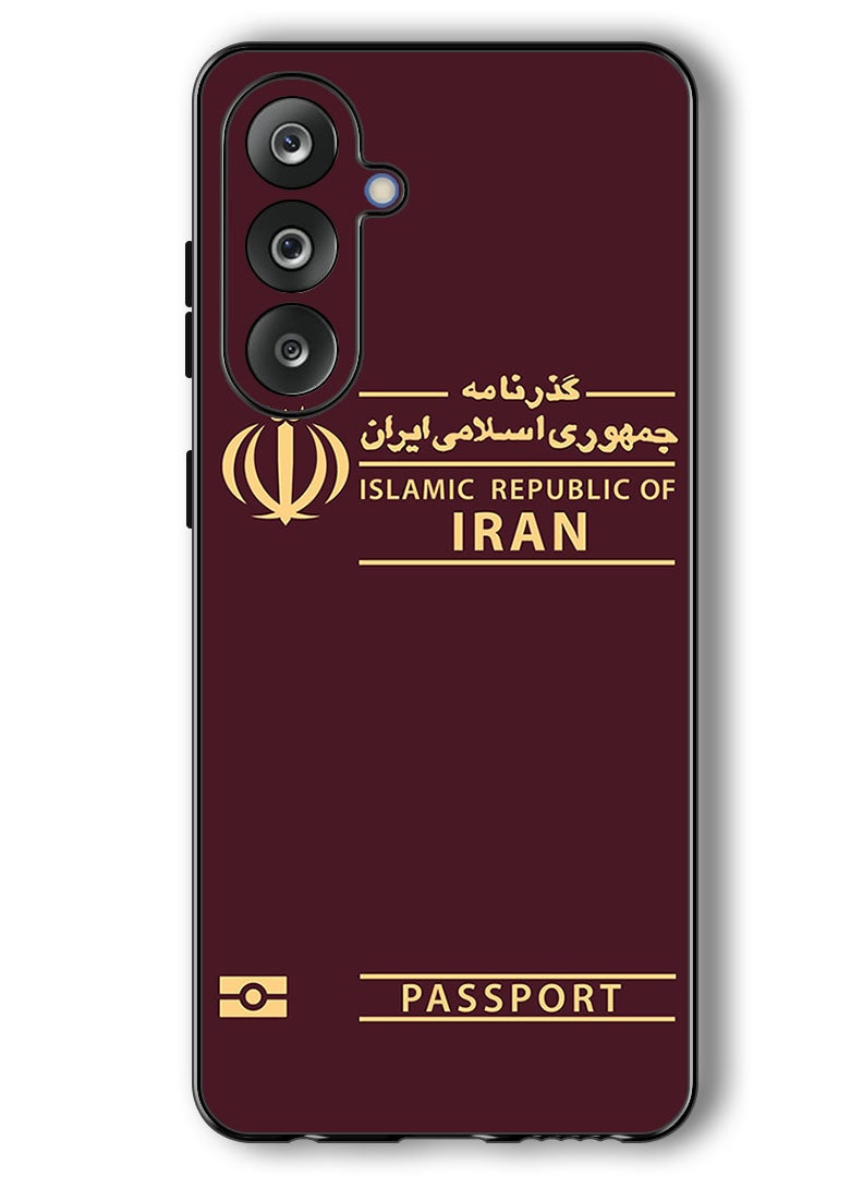 Theodor Case Compatible with Samsung Galaxy F36/ M36 6.7 Inch Protection Shockproof Bumper Cover Iran Passport - Image 1