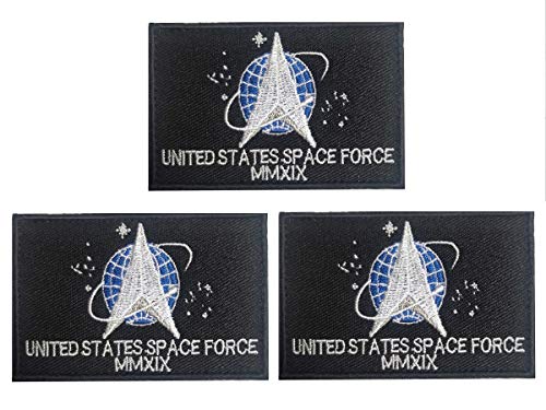 3Pack American Space Force Flag Patch US Space Force Flags for Hats Tactical Bags Jackets Clothes Patch