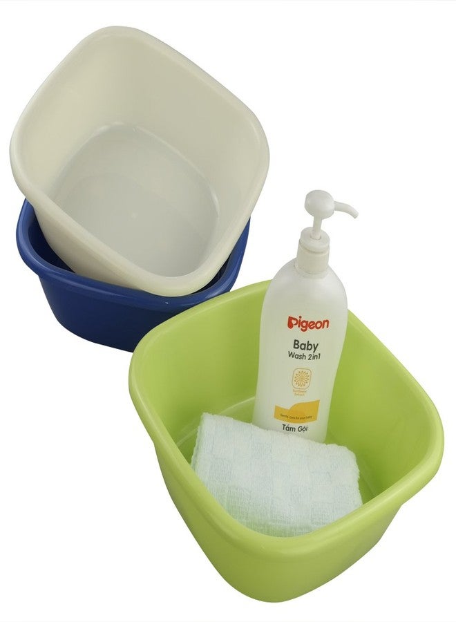 Doryh Square Small Wash Basins, 8-Quart, Set of 3 - Image 3