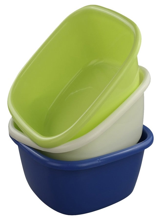 Doryh Square Small Wash Basins, 8-Quart, Set of 3 - Image 1