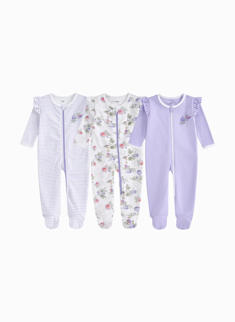 بالابالا Baby Girl Baby Straight Open Jumpsuit