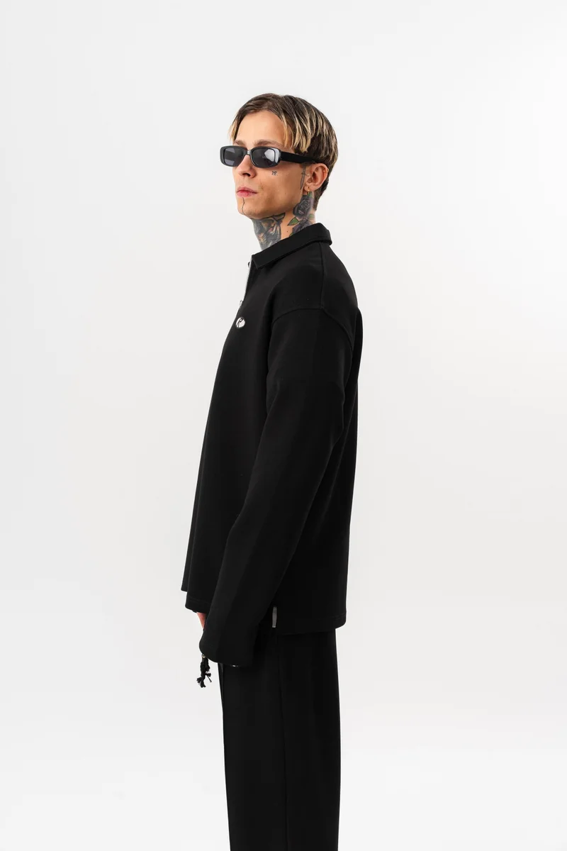 RESPIRE Men's Modal Half-Zip Sweatshirt Black