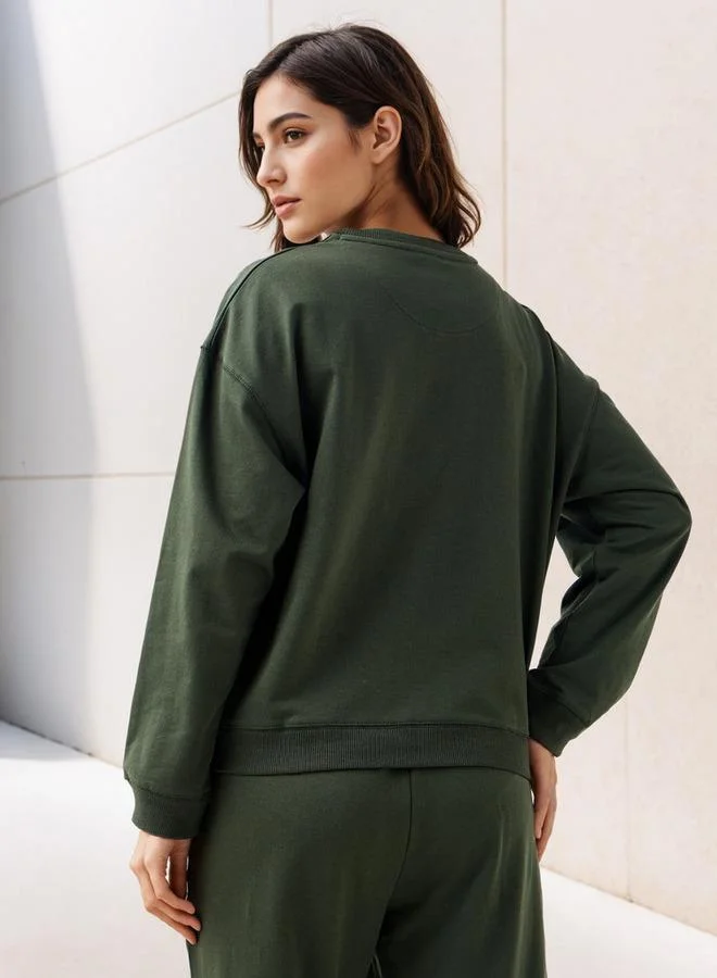 Lee Cooper  Lee Cooper Regular Fit Sweatshirt for Women | Best Price UAE