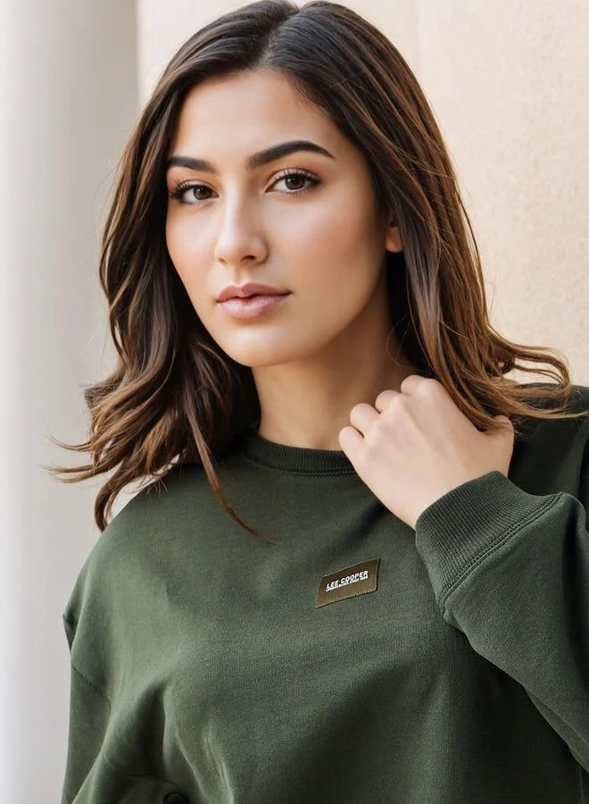 Lee Cooper  Lee Cooper Regular Fit Sweatshirt for Women | Best Price UAE