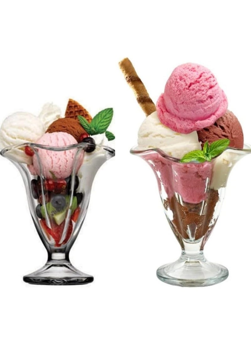 Generic - Ice Cream Pole Set 6 Pieces, Glass, - Image 1