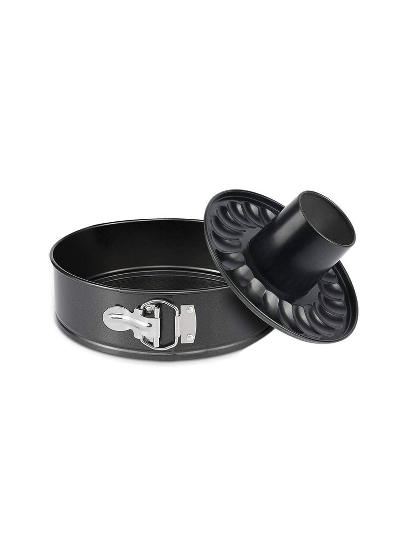 يونيفرس 9 بوصة سبرينغفورم عموم ومقلاة بوندت، مقلاة تشيز كيك غير لاصقة وآيس كريم كعكة بيكي، الكربون الصلب أنبوب عموم 2 في 1 مع قاع قابل للإزالة ومزلاج سريع الافراج - Image 1