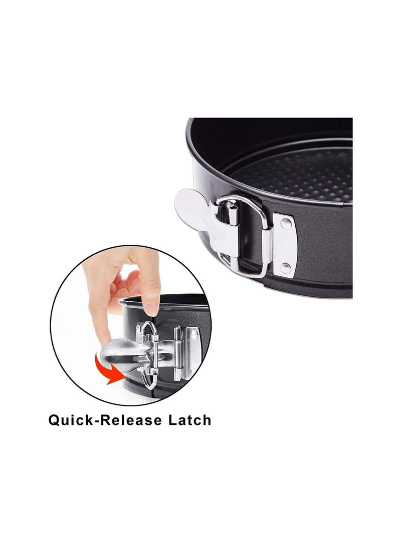 يونيفرس 9 بوصة سبرينغفورم عموم ومقلاة بوندت، مقلاة تشيز كيك غير لاصقة وآيس كريم كعكة بيكي، الكربون الصلب أنبوب عموم 2 في 1 مع قاع قابل للإزالة ومزلاج سريع الافراج - Image 3