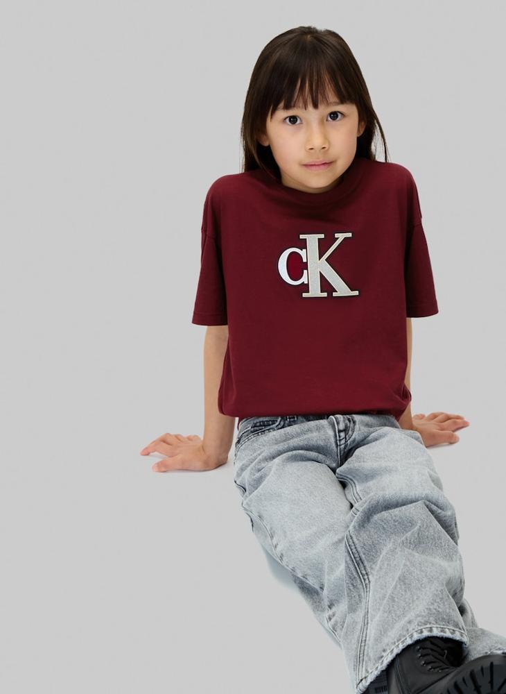 Calvin Klein Jeans Kids Graphic Crew Neck T-Shirt - Image 4