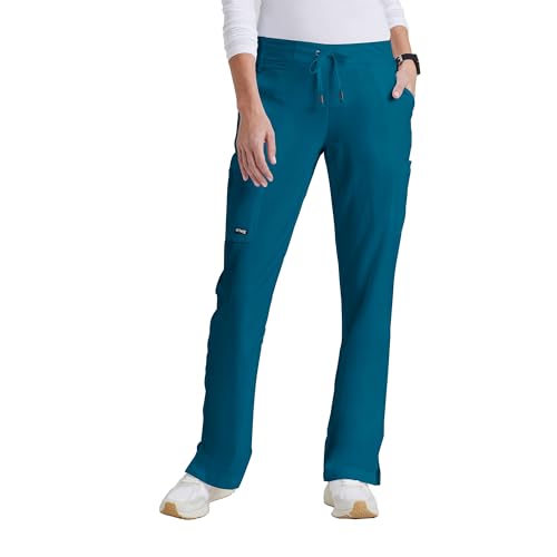 BARCO Grey s Anatomy Classic Mia Scrub Pant for Women Bahama, 6-Pocket Low-Rise Straight Leg Bottoms with Natural Stretch, Soil Release Fabric, and Super-Soft Finish Medium, Regular Fit - Image 1