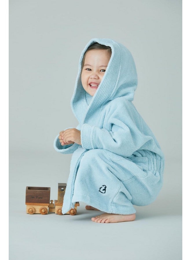 Konny Kids Bathrobes, Hooded Towel, Oeko-TEX Certified Bathrobes, Ultra Soft, Quick-Dry Washcloth for 5-7Y Baby Boys & Girls(Large size, Mint) - Image 5