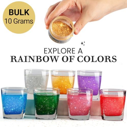 Dazzle Dust Edible Glitter Sprinkles for Cake Decorating, Drinks, Cookie, Icing, Dessert Decorations, Sparkly Luster, Food-Grade, Vegan, Gluten Free, Kosher, Bulk 10g, Pink - Image 5