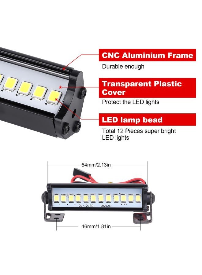 Hobbypark RC Crawler LED Light Bar Kit Roof Spotlight Dome Light Simulation for Traxxas TRX-4 Trx4 Axial SCX10 90046 RC4WD D90 KM2 - Image 2