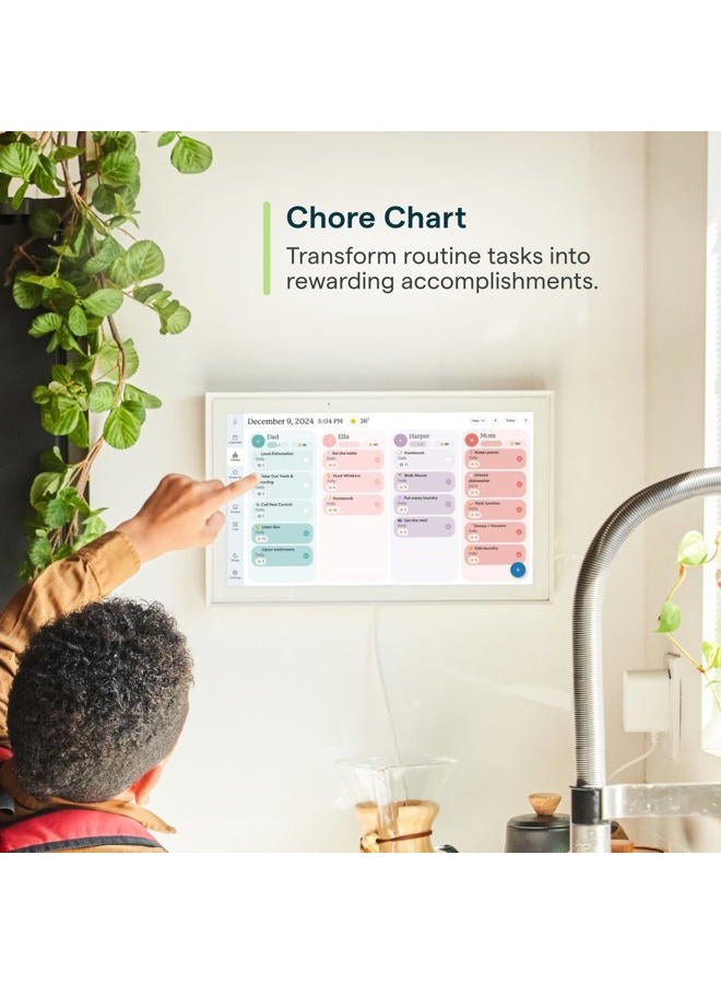 Skylight Calendar: 15 inch Digital Calendar & Chore Chart, Smart Touchscreen Interactive Display for Family Schedules - Wall Mount Included - Image 4