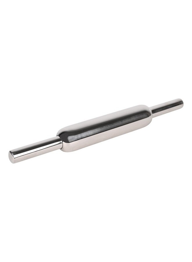 Rollyware Premium 100% Stainless Steel Smooth Rolling Pin/Belan for Baking, Doughs, Breads, Chapati -Slim, Non Stick, Lightweight with Better Grip & Easy to Wash - Image 4