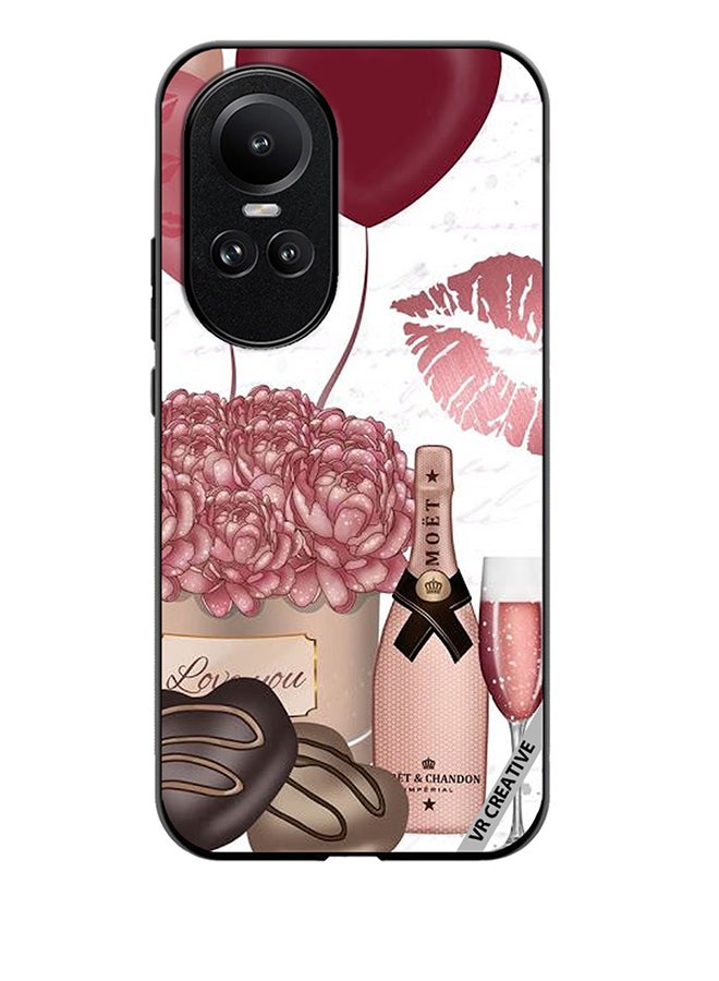 VR CREATIVE Protective Case Cover For Oppo Reno 10 Pro Girl Celebrations Design Multicolour - Image 1