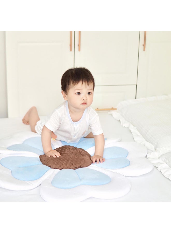 زيريفام سجادة حوض استحمام للأطفال بتصميم زهور، وسادة استحمام ثابتة للأطفال، حوض استحمام آمن مانع للانزلاق، سجادة لعب إبداعية للأطفال من عمر 0 ​​إلى 12 شهرًا، خالية من مادة BPA، مناسبة لحديثي الولادة، حوض المطبخ، الدش، حوض الاستحمام - Image 2