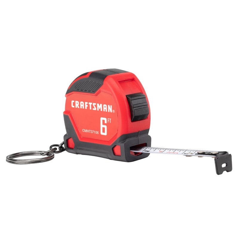 CRAFTSMAN Keychain Tape Measure 6 FT CMHT37106G