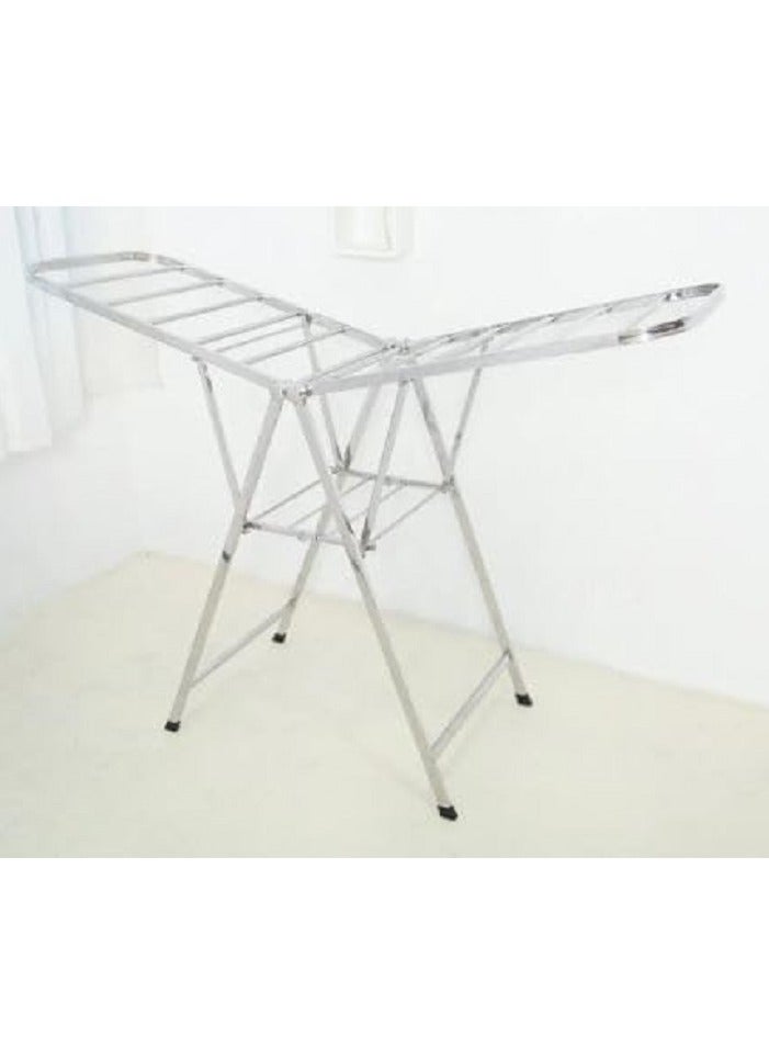Decorhills Foldable Drying Rack for Clothes, Metal Laundry Drying Rack Collapsible, Portable Compact Rack for Sweater, Baby Clothe, Towels, Indoor & Outdoor, Height Adjustable Clothe Airer, Grey - Image 5