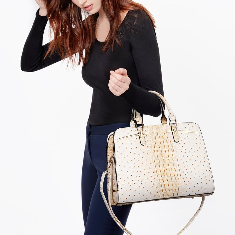 DASEIN Women Handbag Wallet Tote Shoulder Hobo Bag Top Handle Satchel Purse Set 2pcs with 3 Compartments - Image 2