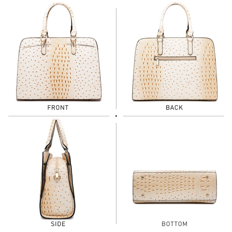 DASEIN Women Handbag Wallet Tote Shoulder Hobo Bag Top Handle Satchel Purse Set 2pcs with 3 Compartments - Image 3