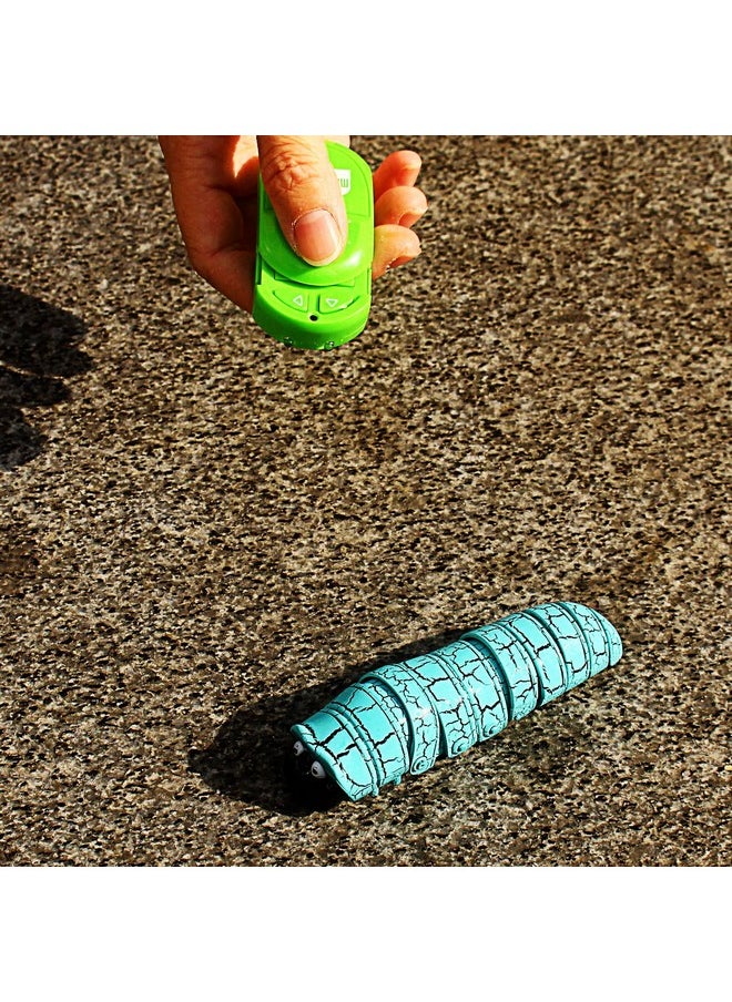 Tipmant - Rc Bug Remote Control Worm Realistic Caterpillar Inchworm Electronic Animal Toys Fake Insect Car Vehicle Kids Birthday Gifts (Blue) - Image 1