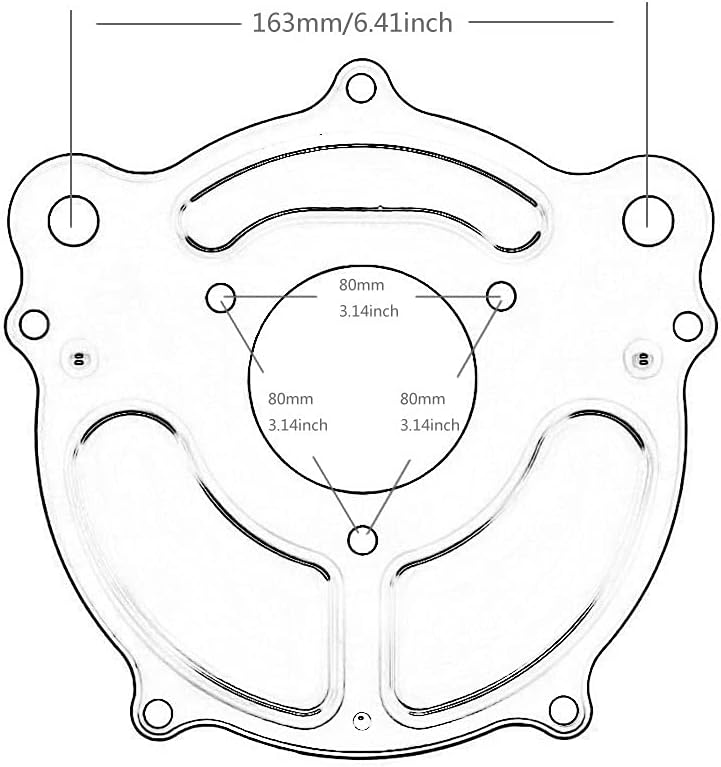 QASULER Air Cleaner Intake Filter for Harley Motorcycles - Image 2