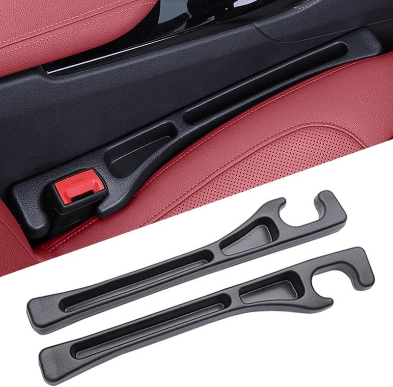 Dyale Car Seat Gap Filler 2 Pack No Drop Seat Guard for Cars SUVs Trucks Car Accessories Interior for Between Seat and Console Prevent Stop Cellphone Wallet Keys Coins and Card from DroppingBlack - Image 3