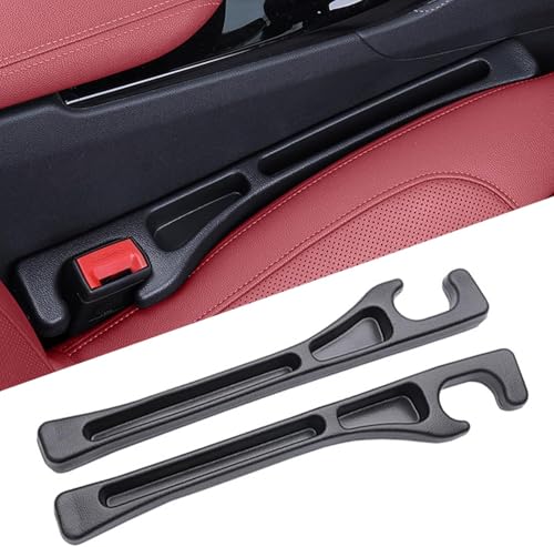 Dyale Car Seat Gap Filler 2 Pack No Drop Seat Guard for Cars SUVs Trucks Car Accessories Interior for Between Seat and Console Prevent Stop Cellphone Wallet Keys Coins and Card from DroppingBlack - Image 1
