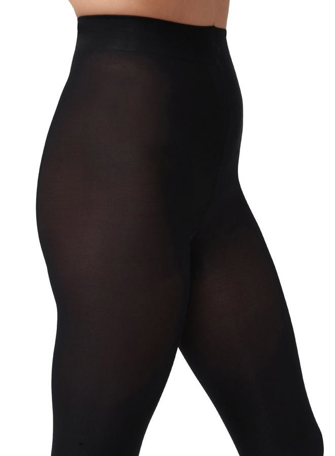 HUE Women's Opaque Tights, Black, 4 - Image 2
