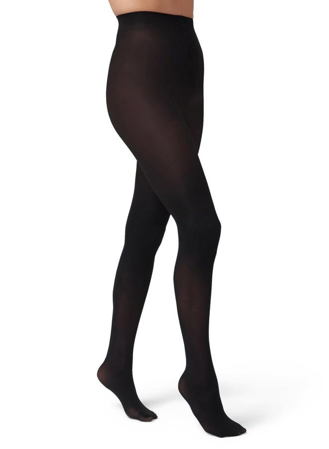 HUE Women's Opaque Tights, Black, 4 - Image 1